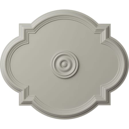Ekena Millwork Waltz Ceiling Medallion (Fits Canopies up to 5 1/4"), 24"W x 20 1/2"H x 1 1/8"P, Pot of Cream CM24WAPCF